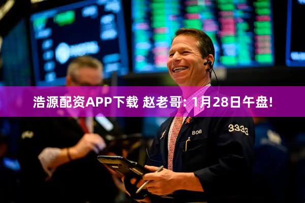 浩源配资APP下载 赵老哥: 1月28日午盘!
